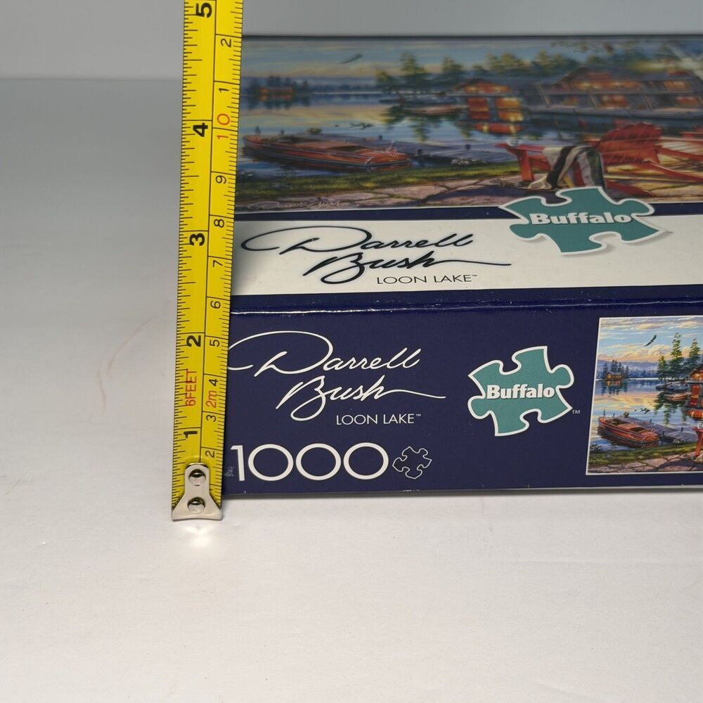 Buffalo Games Darrell Bush LOON LAKE 1000 Piece Puzzle - 26.75" x 19.75" - Used - Picture 10 of 12